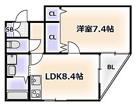 大阪府大阪市天王寺区国分町（賃貸マンション1LDK・2階・37.00㎡） その2