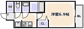 大阪府大阪市東住吉区北田辺2丁目（賃貸マンション1K・9階・22.76㎡） その2