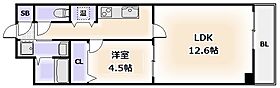 大阪府大阪市東住吉区駒川1丁目（賃貸マンション1LDK・1階・45.92㎡） その2