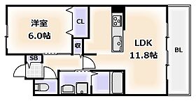 大阪府大阪市阿倍野区王子町4丁目（賃貸マンション1LDK・2階・49.00㎡） その2