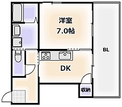 大阪府大阪市東住吉区山坂4丁目（賃貸マンション1DK・4階・45.00㎡） その2