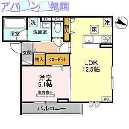間取図画像 1LDK