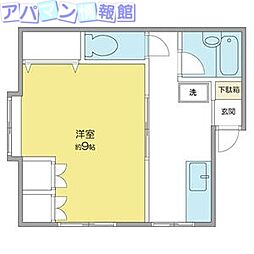 メゾン・ド・リヴァージュ 1Kの間取図画像