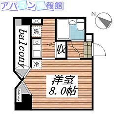 メゾン・ド・リッシュ 1Kの間取図画像