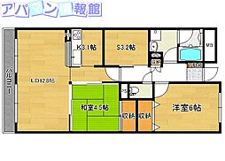 コンフォールプレマ 2SLDKの間取図画像