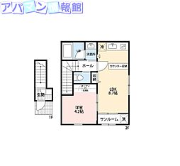 Nico Stage 1LDKの間取図画像