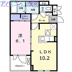 ラグナリーデン 1LDKの間取図画像