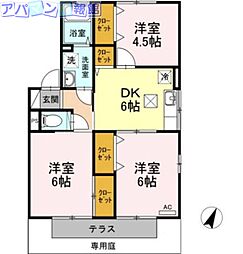 クレセント女池B 1階