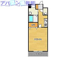 ファースト米山 1Kの間取図画像