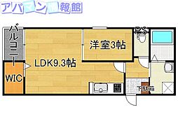 NATURA 1LDKの間取図画像