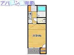堀之内コーポエンジェルス5 1Kの間取図画像