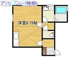 キャッスル天神尾  ｜ 新潟県新潟市中央区天神尾1丁目22-12（賃貸アパート1R・2階・24.04㎡） その2