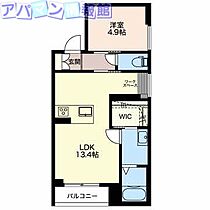 新潟県新潟市中央区笹口1丁目（賃貸マンション1LDK・2階・46.19㎡） その2