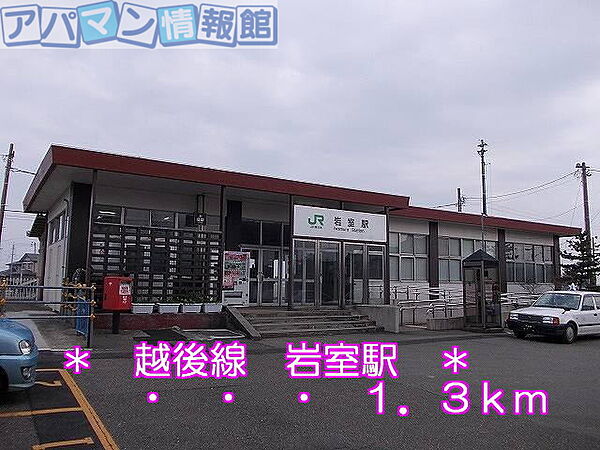 画像15:越後線　岩室駅 1300m