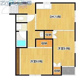 間取図画像 1LDK