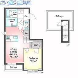 間取図画像 1LDK