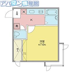 ハイツマロニエ 1Kの間取図画像