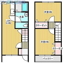 ビクトリア 2LDKの間取図画像