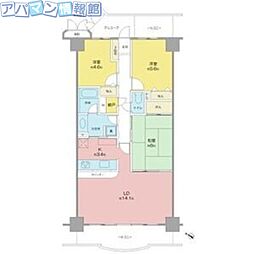 プレステージ青山 3LDKの間取図画像