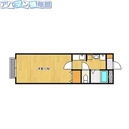 マーヤ小針西 1Kの間取図画像