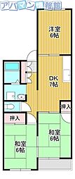 フェスト3 3DKの間取図画像