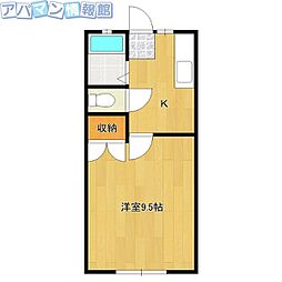 センチュリー寺地 1Kの間取図画像