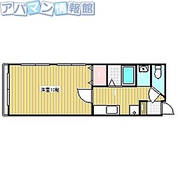 マーヤ小針西 1Kの間取図画像