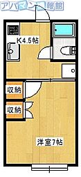 THEHOUSE新潟大学 1Kの間取図画像