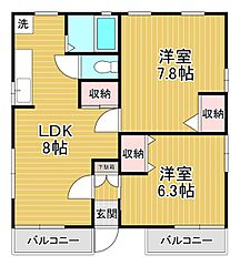 物件の間取り