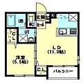ル・ヌアージュ北13条東1階5.6万円