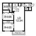 Apt.1punanameil4階9.1万円