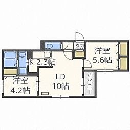 レガリア美園 4階/401