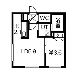 Grandee桑園(グランディー桑園) 4階