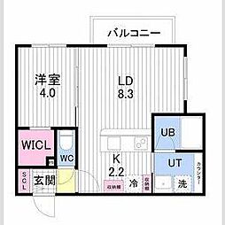 札幌市白石区本通15丁目南マンション 1LDKの間取図画像