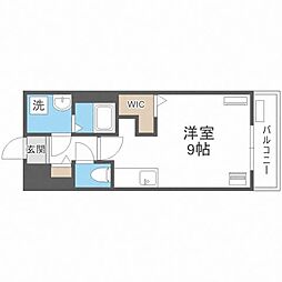 ALPHASQUAREひばりが丘 ワンルームの間取図画像