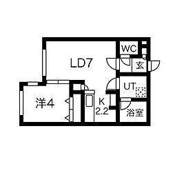 Angelic garden新札幌 3階/303