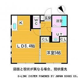 プリート 1LDKの間取図画像
