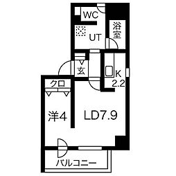 STELLALUCE 1LDKの間取図画像
