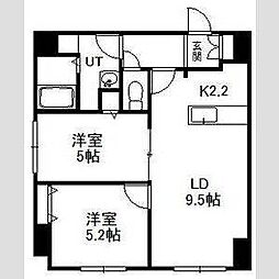 S-FORT東札幌ノルド 2LDKの間取図画像