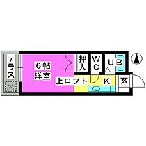 グルニエS・T 201 ｜ 福岡県福岡市南区高木３丁目13-1（賃貸アパート1R・2階・23.88㎡） その2