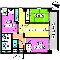 ボン大文字 702 ｜ 福岡県福岡市中央区大名１丁目3-30（賃貸マンション3LDK・7階・69.92㎡） その2