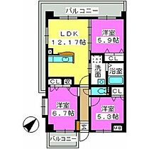 グラン・ブルー和気 301 ｜ 福岡県福岡市早良区室見１丁目22-9（賃貸マンション3LDK・3階・67.16㎡） その2