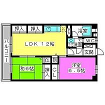 松岡コーポ 405 ｜ 福岡県福岡市博多区相生町３丁目1-1（賃貸マンション2LDK・4階・60.80㎡） その2