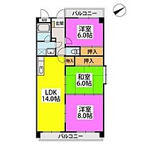 ベイシック塩原 703 ｜ 福岡県福岡市南区塩原１丁目5-36（賃貸マンション3LDK・7階・73.70㎡） その2