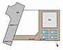その他：【区画図】プライバシースペース確保の旗竿地です。普通車を田の字で停めてもよし、庭スペースを確保してもよし、でお好きなようにお使いいただける敷地の広さが魅力です。