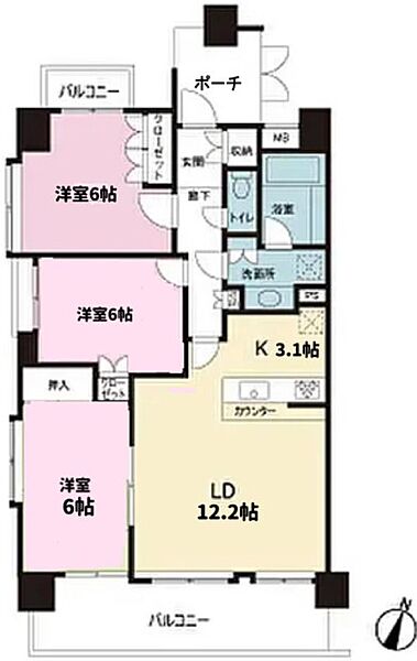 間取りを拡大表示