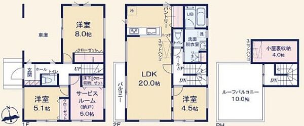 間取りを拡大表示