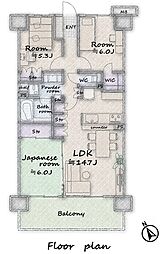 ファインアリーナ北鴻巣参番館 3LDKの間取図画像
