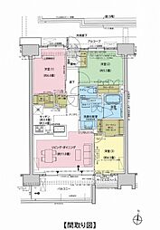 プラウド川越 3LDKの間取図画像