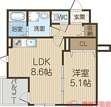 ファインウッド南茨木  ｜ 大阪府茨木市沢良宜西２丁目1-4（賃貸アパート1LDK・3階・34.78㎡） その2